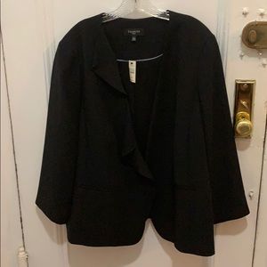 Talbots Suit Jacket Crepe Blazer Ruffle 20W NWT